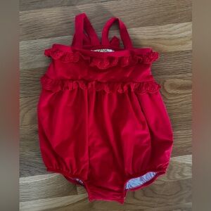 NWOT TBBC Red Ruffle Swimsuit